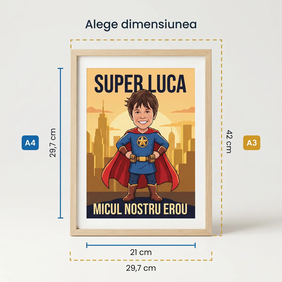 Tablou personalizat Micul Erou - cadou copii Alpacka Gift [4]