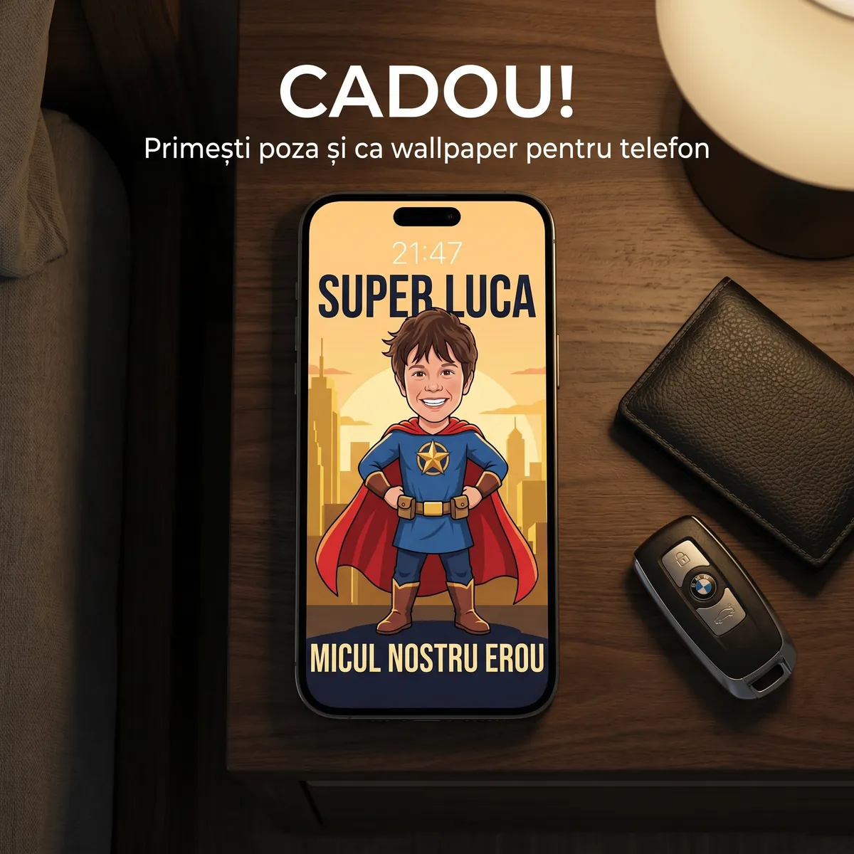 Tablou personalizat Micul Erou - cadou copii Alpacka Gift [6]