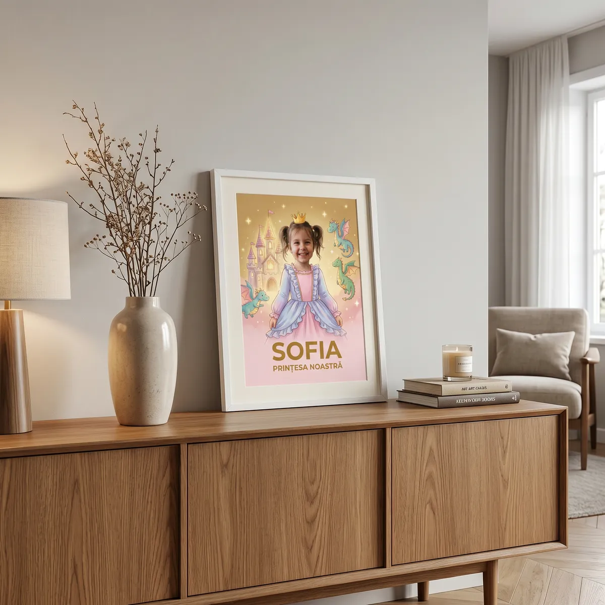 Tablou personalizat Prințesă - cadou copii Alpacka Gift [3]
