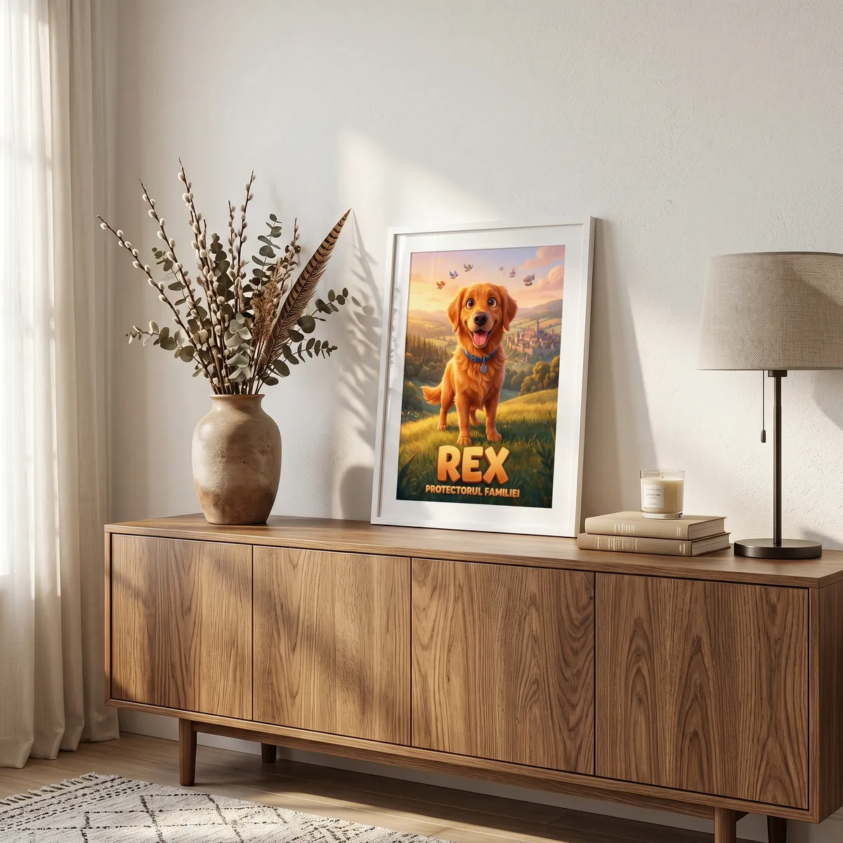 Tablou Personalizat Caine Aventurier - cadou pet personalizat [3]