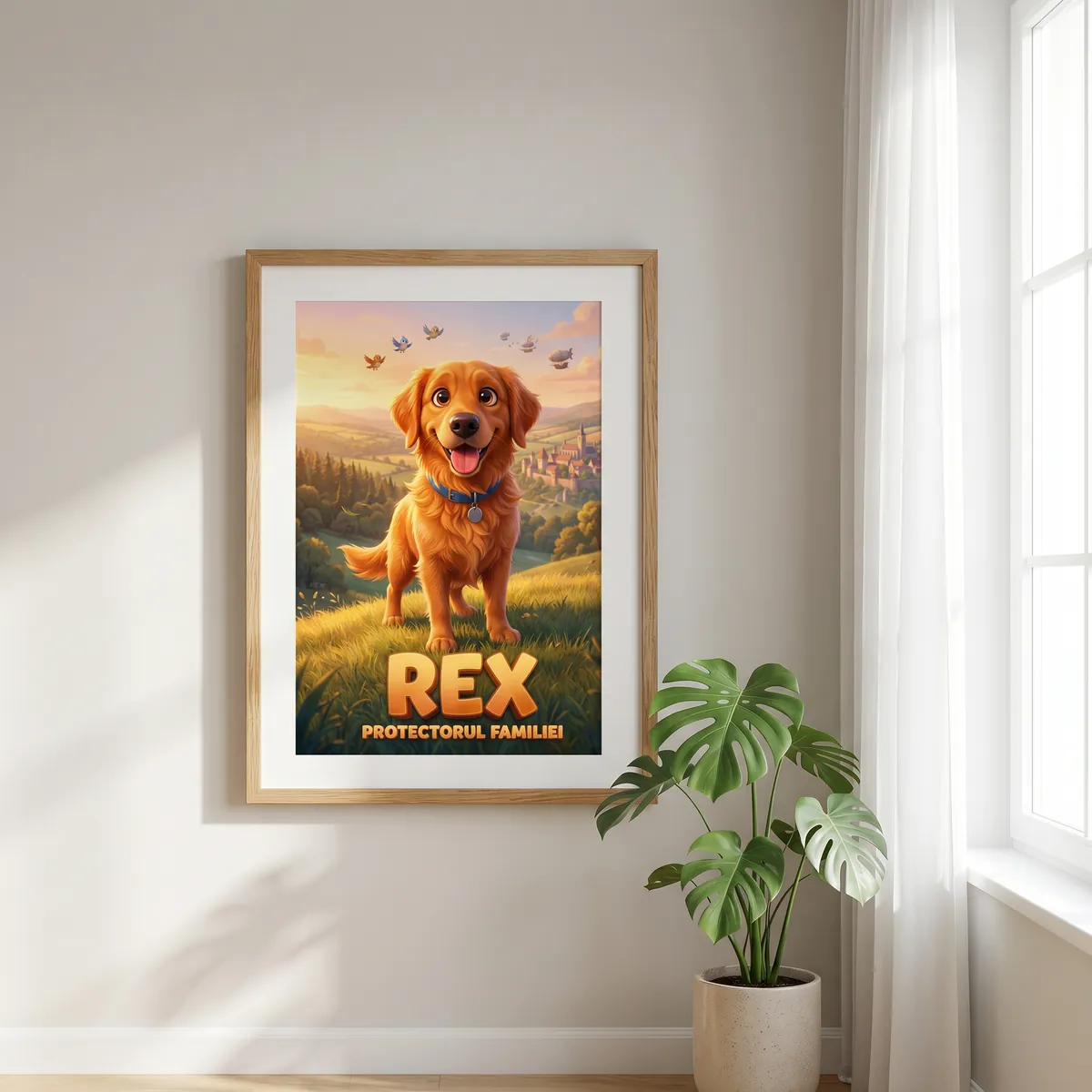 Tablou Personalizat Caine Aventurier - cadou pet personalizat [2]