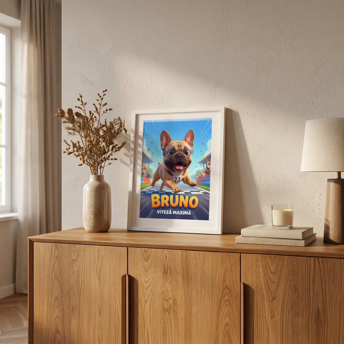 Tablou Personalizat Caine Pilot - cadou pet personalizat [3]