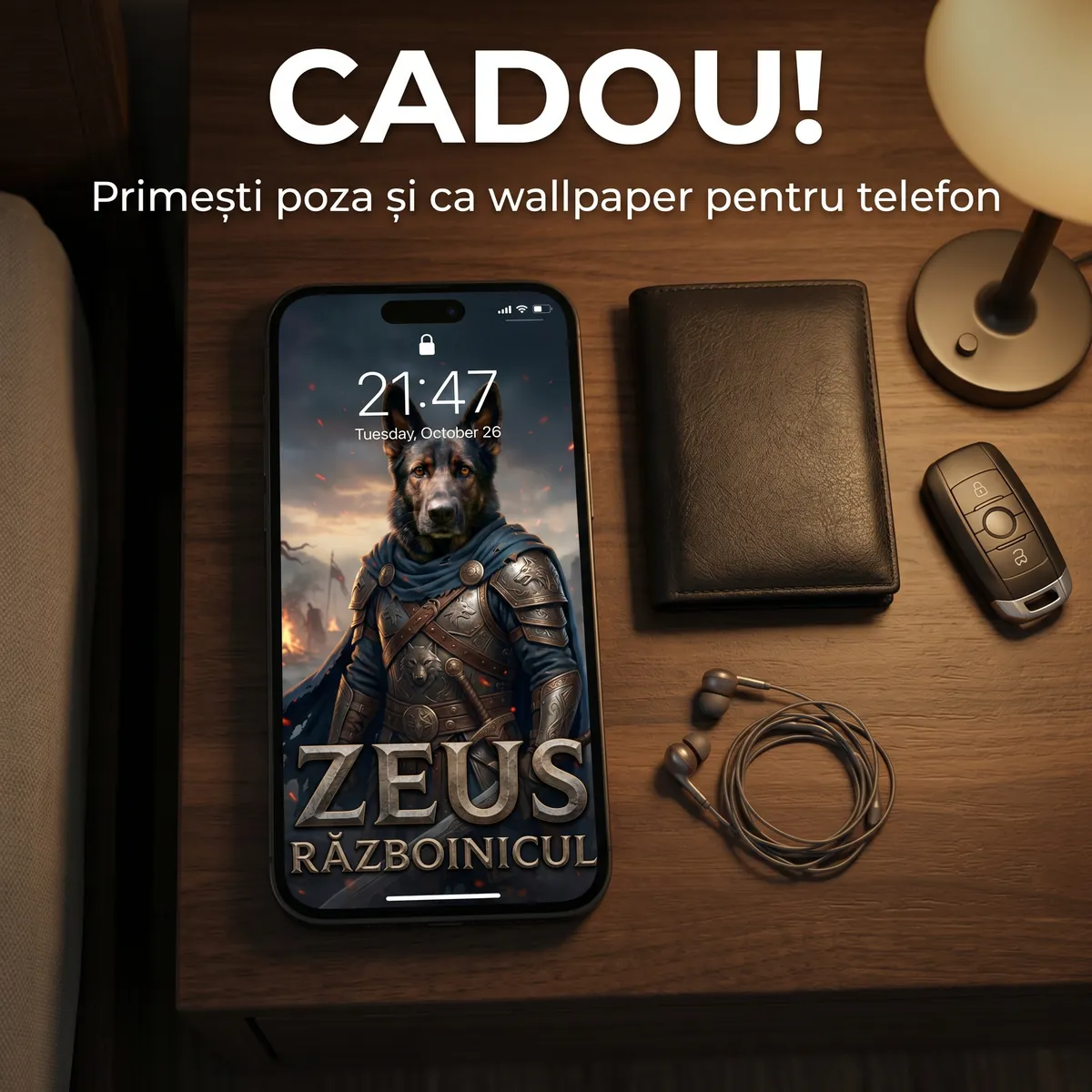 Tablou Personalizat Caine Razboinic Battlefield - cadou pet personalizat [6]