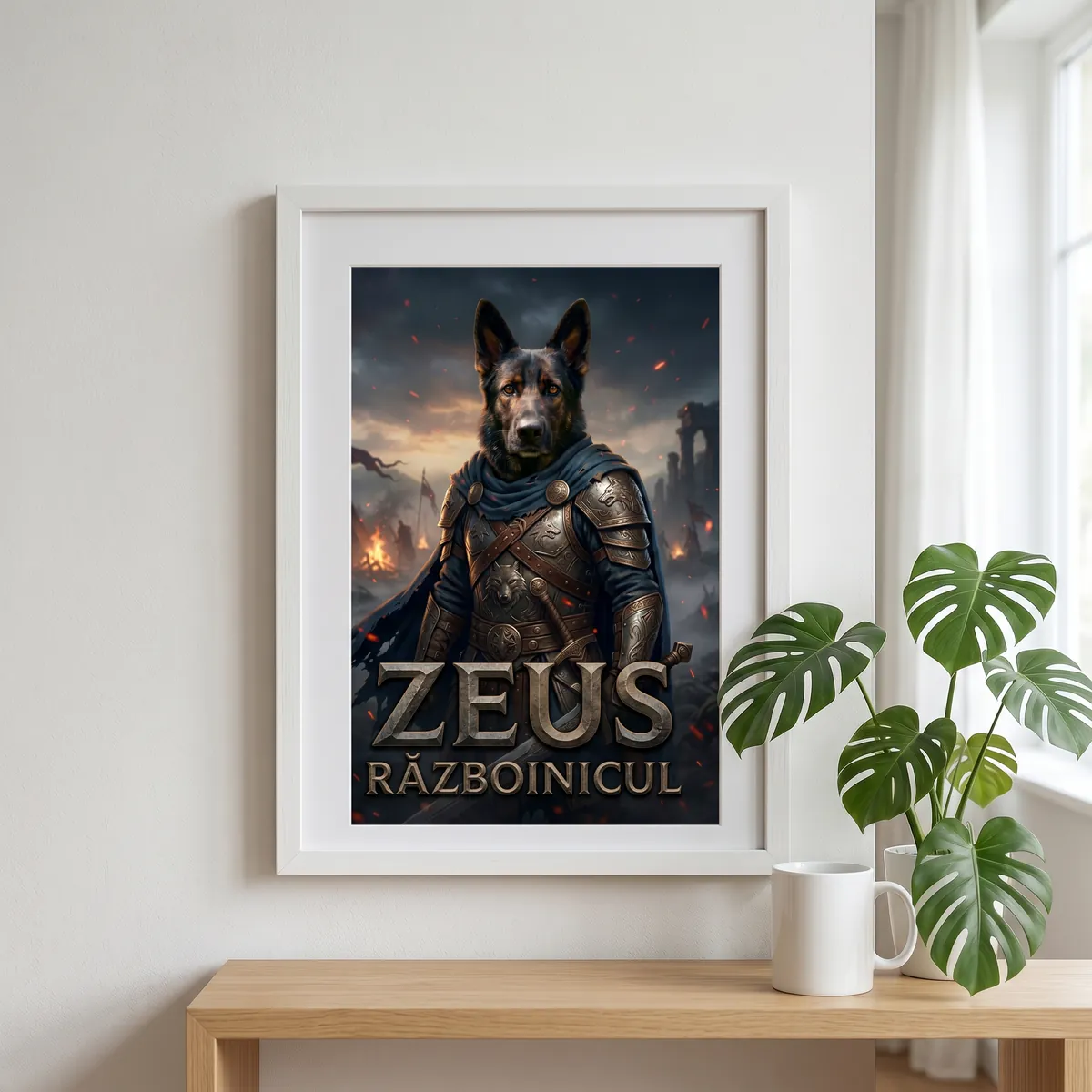 Tablou Personalizat Caine Razboinic Battlefield - cadou pet personalizat [2]