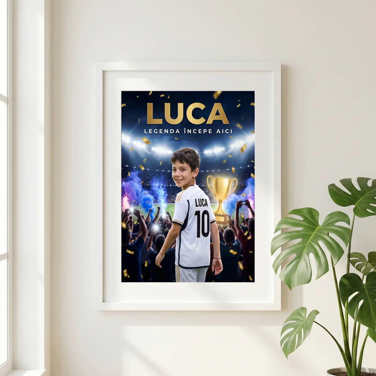 Tablou personalizat Champions League - cadou fotbal copii [2]