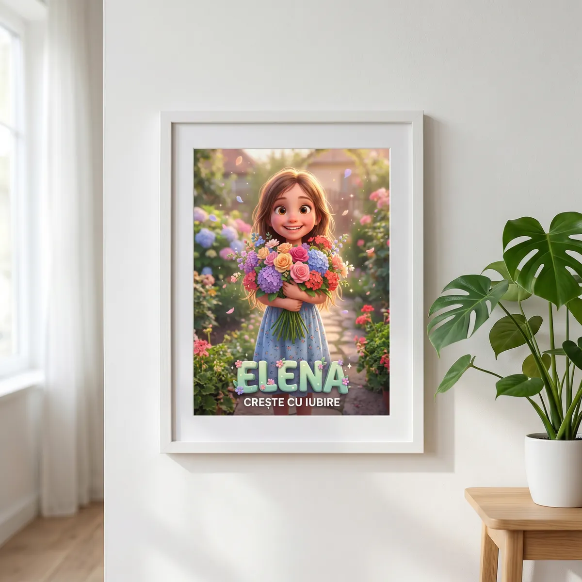 Tablou personalizat Grădina cu Flori - cadou copii Alpacka Gift [2]