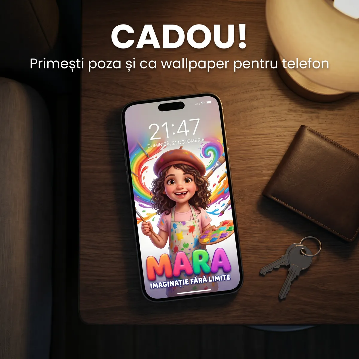 Tablou personalizat Micul Artist - cadou copii Alpacka Gift [6]