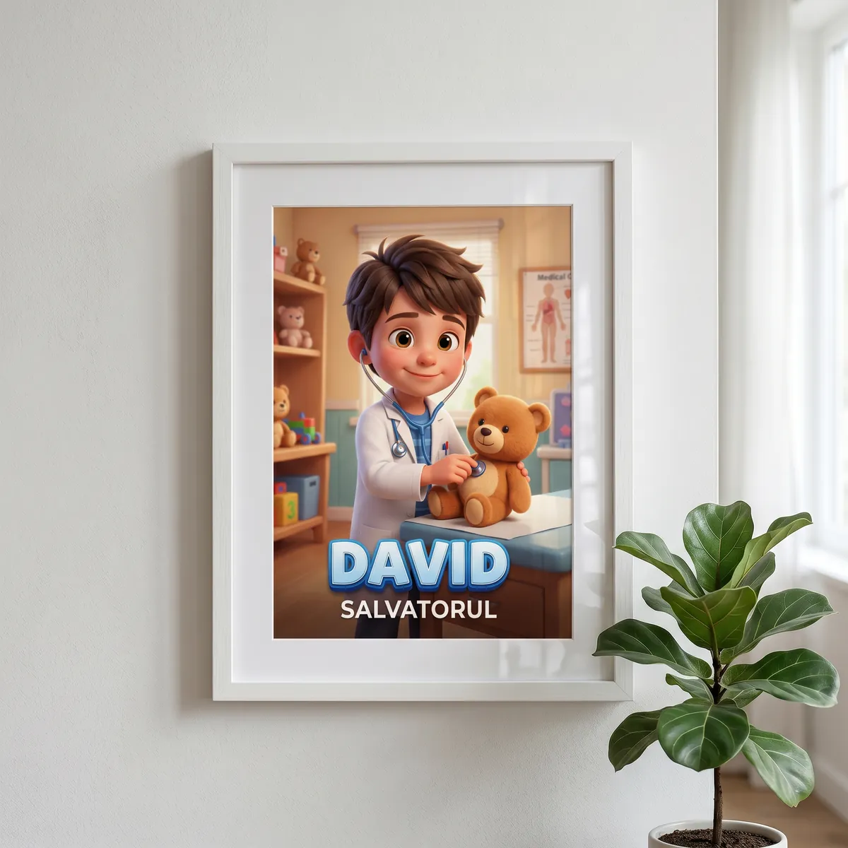Tablou personalizat Micul Doctor - cadou copii Alpacka Gift [2]