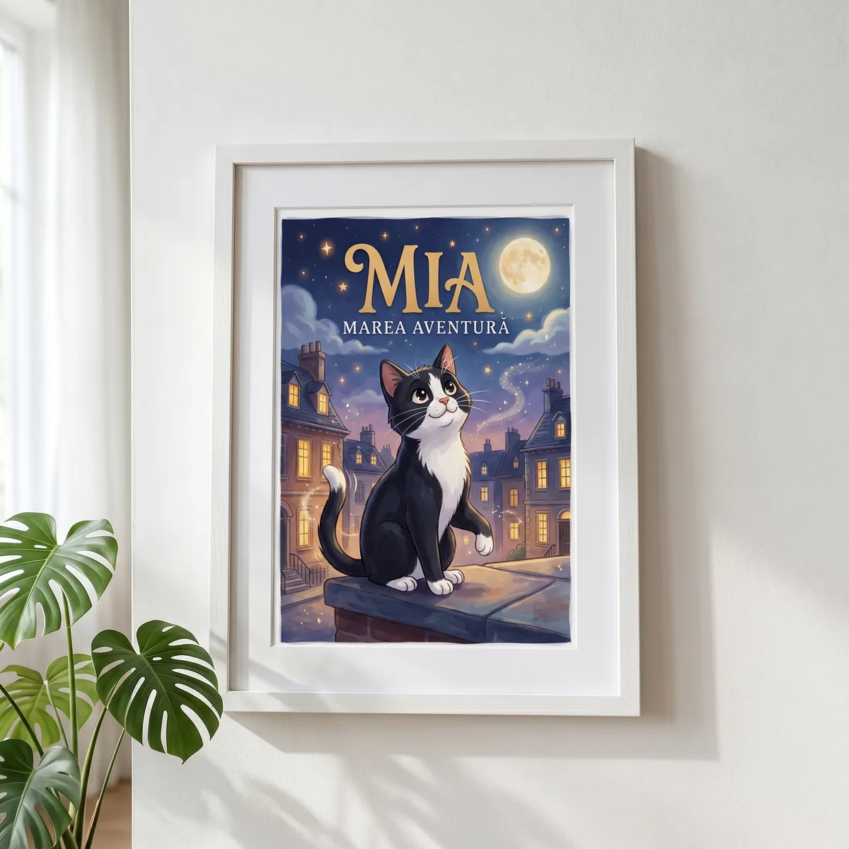 Tablou Personalizat Pisica Cartoon - cadou pet personalizat [2]