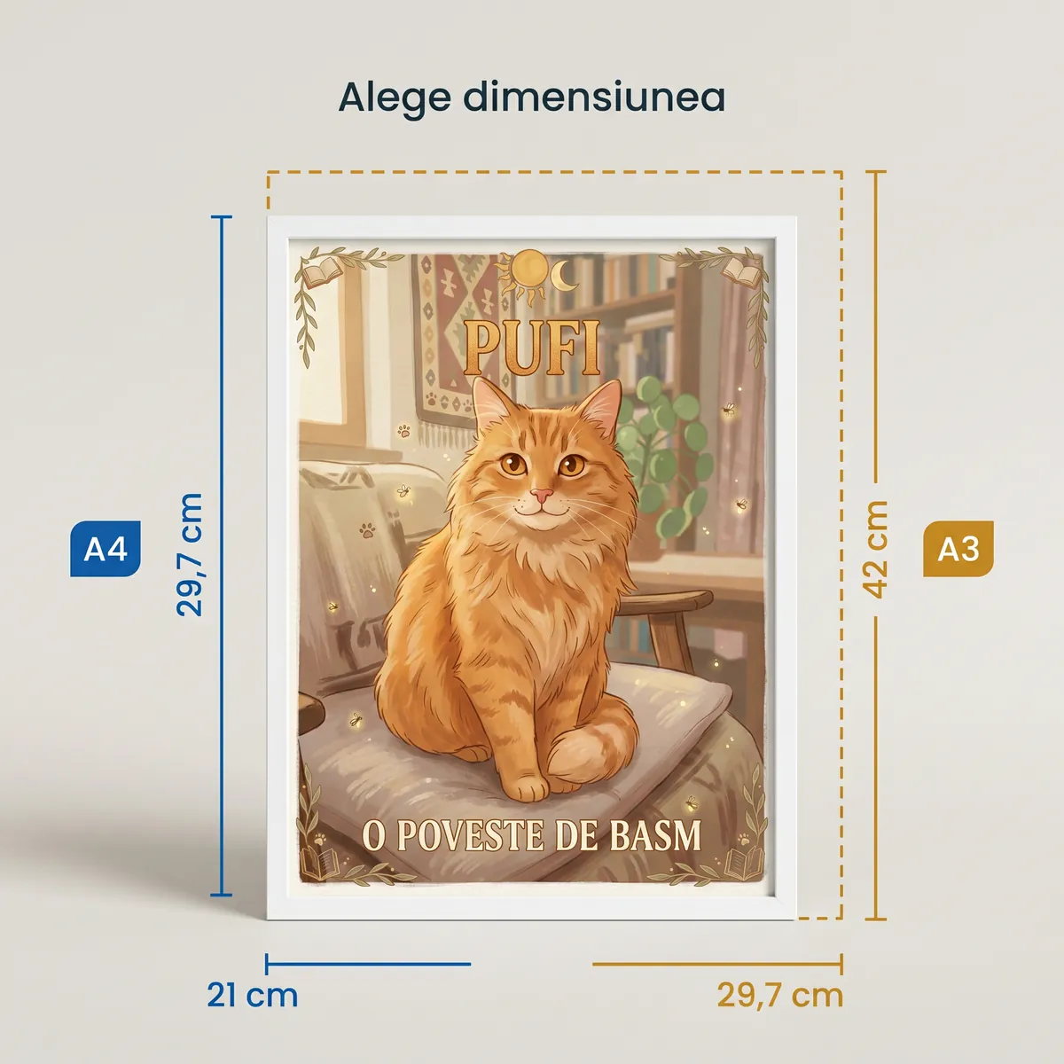 Tablou Personalizat Pisica din Poveste - cadou pet personalizat [4]