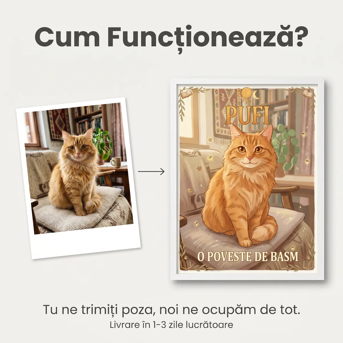 Tablou Personalizat Pisica din Poveste - cadou pet personalizat [5]