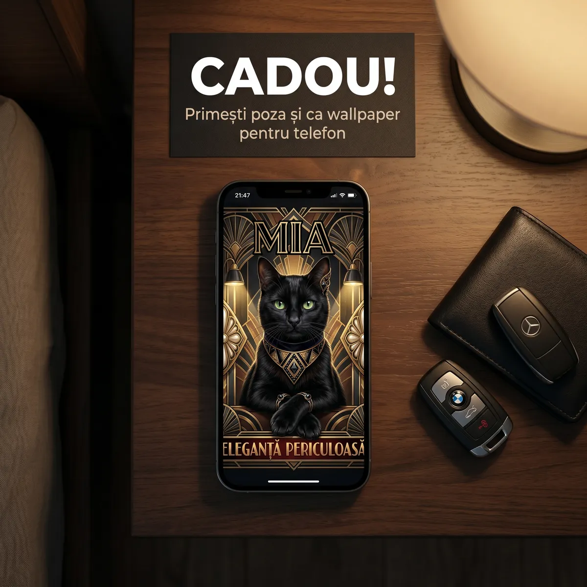 Tablou Personalizat Pisica Villain Deco - cadou pet personalizat [6]