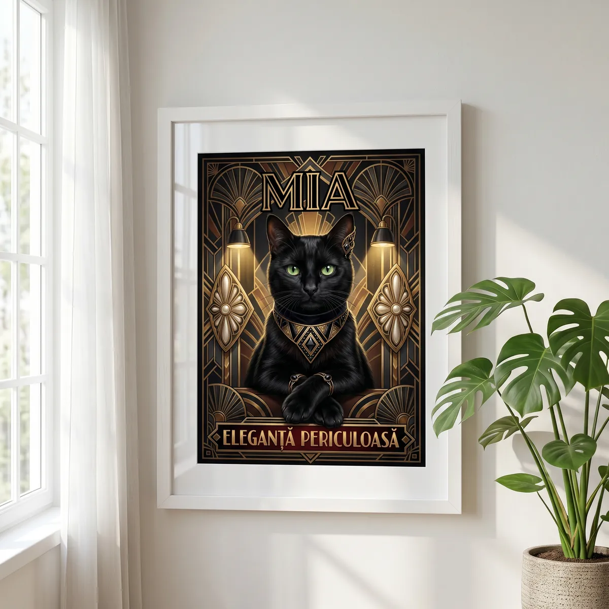 Tablou Personalizat Pisica Villain Deco - cadou pet personalizat [2]