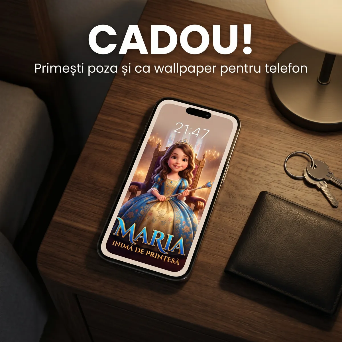 Tablou personalizat Prințesă - cadou copii Alpacka Gift [6]