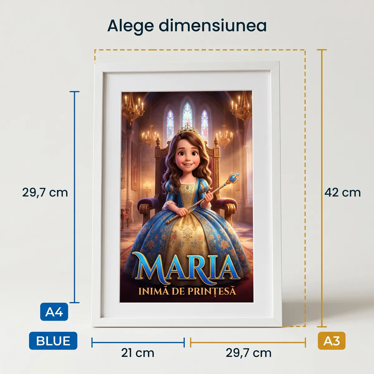 Tablou personalizat Prințesă - cadou copii Alpacka Gift [4]
