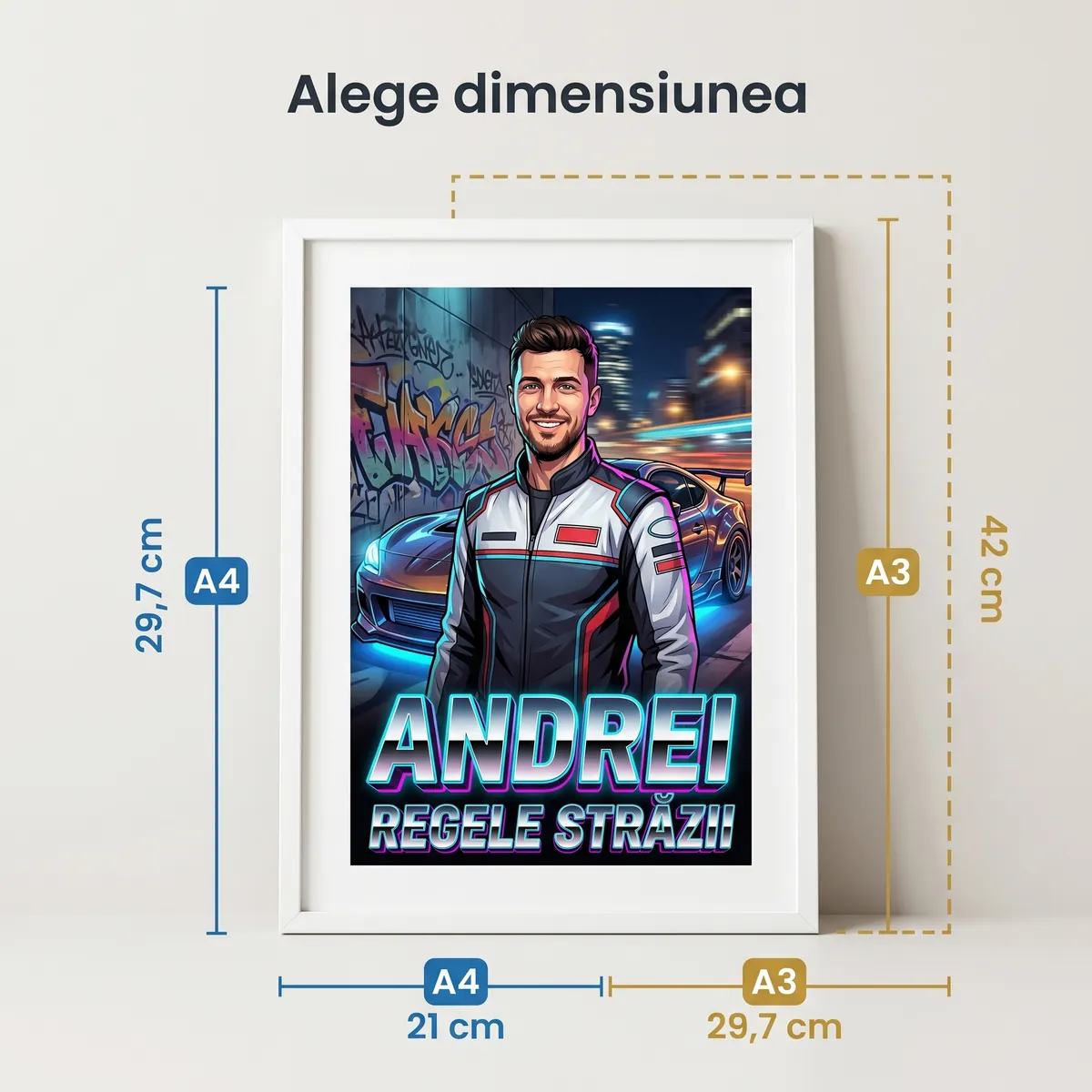 Tablou personalizat Street Racer - cadou Street Racer [4]
