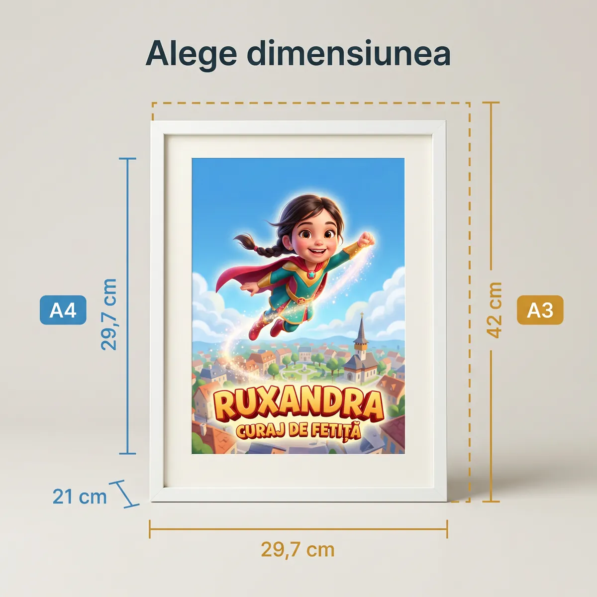 Tablou personalizat Super-Eroină - cadou copii Alpacka Gift [4]