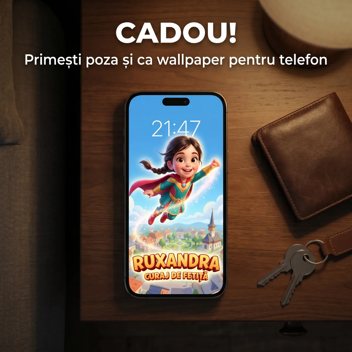 Tablou personalizat Super-Eroină - cadou copii Alpacka Gift [6]
