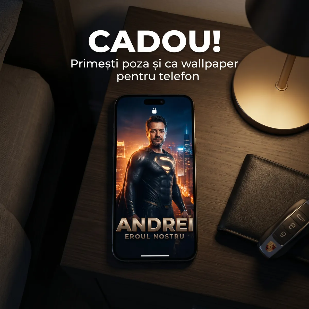 Tablou personalizat Super Tata - cadou Super Tata [6]