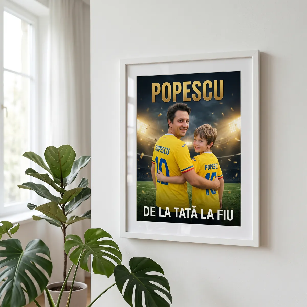 Tablou personalizat Tata si Fiu - cadou fotbal [2]