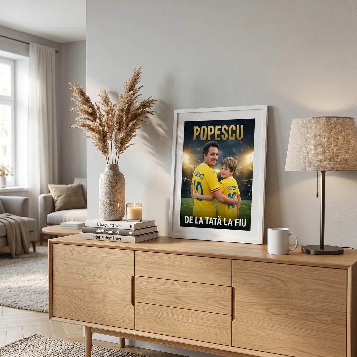 Tablou personalizat Tata si Fiu - cadou fotbal [3]