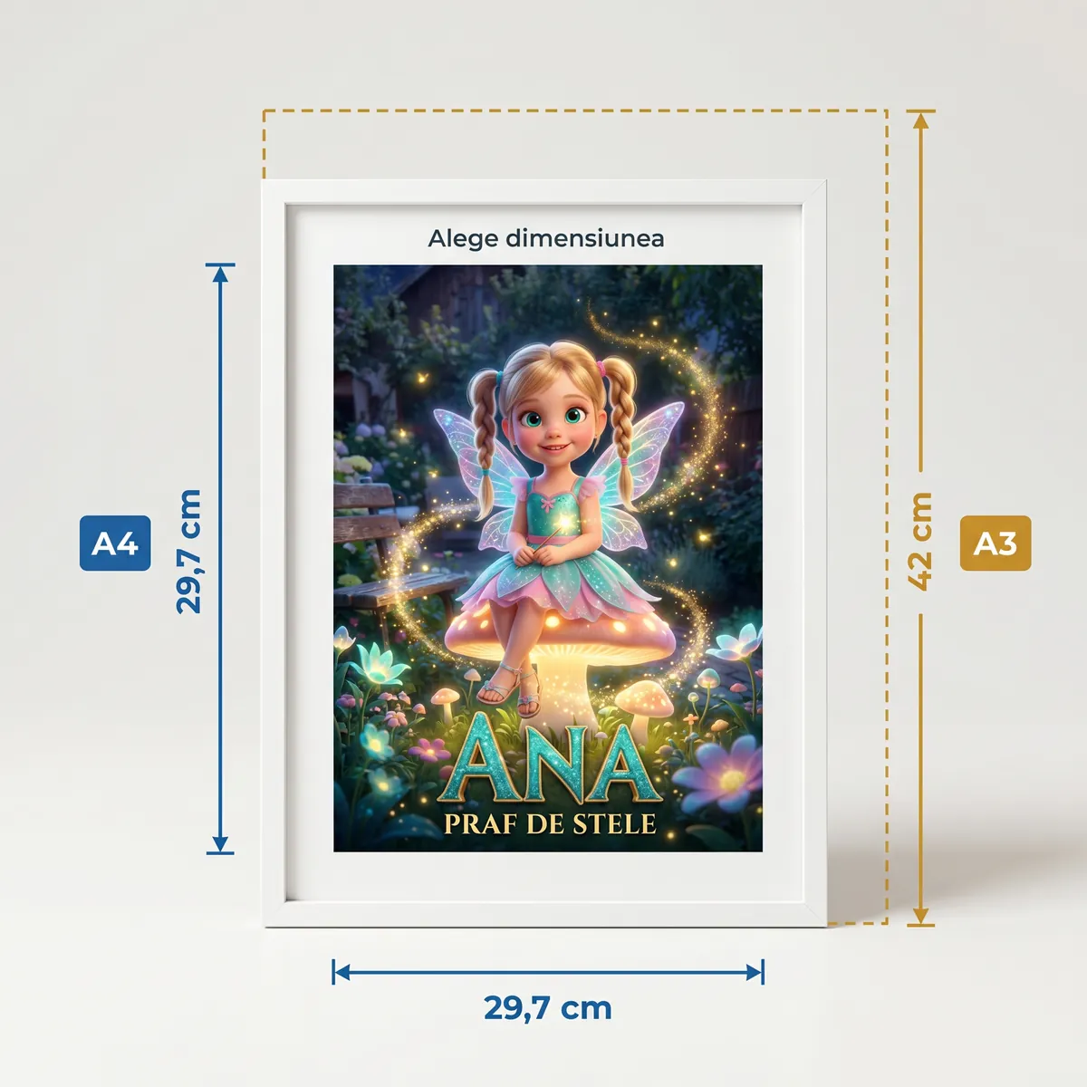 Tablou personalizat Zână - cadou copii Alpacka Gift [4]