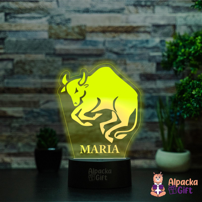 Lampă 3D Zodia Taur [4]