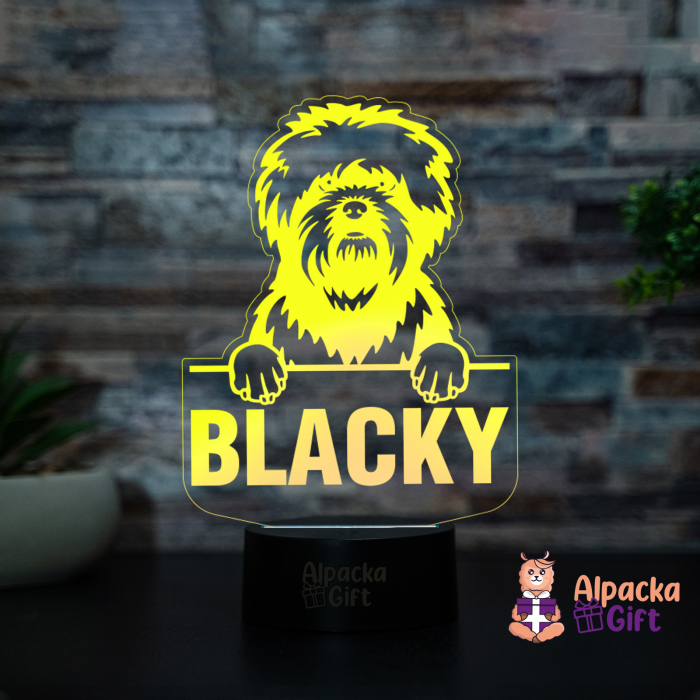 Lampă 3D Affenpinschers [4]