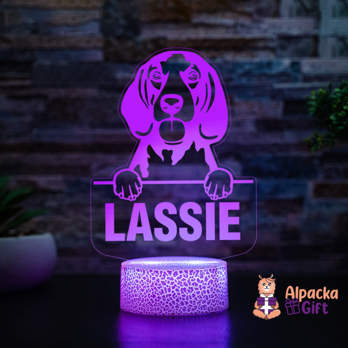 Lampă 3D - American English Coonhound [2]
