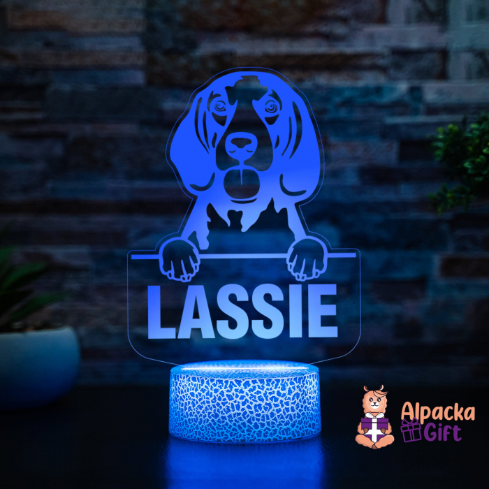 Lampă 3D - American English Coonhound [4]