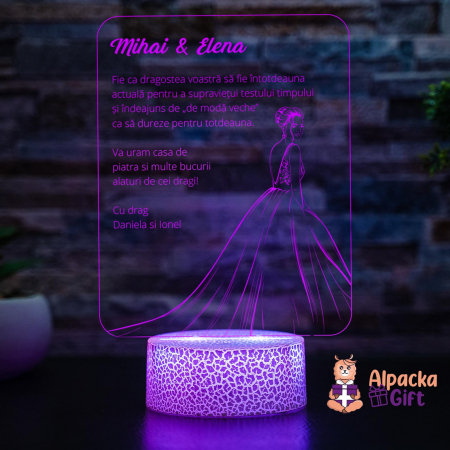Lampa 3D Mireasa [2]