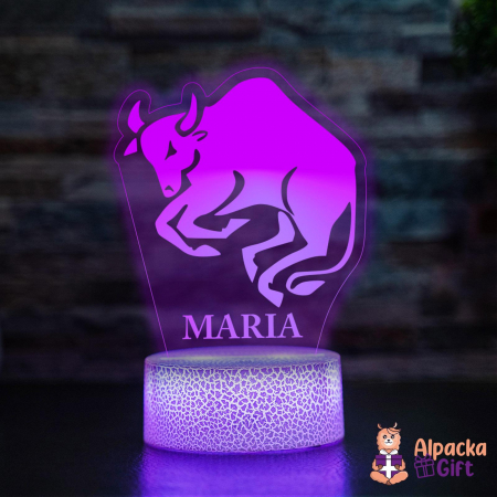 Lampă 3D Zodia Taur [1]