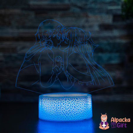 Lampa 3D Kirito Kiss Asuna [2]
