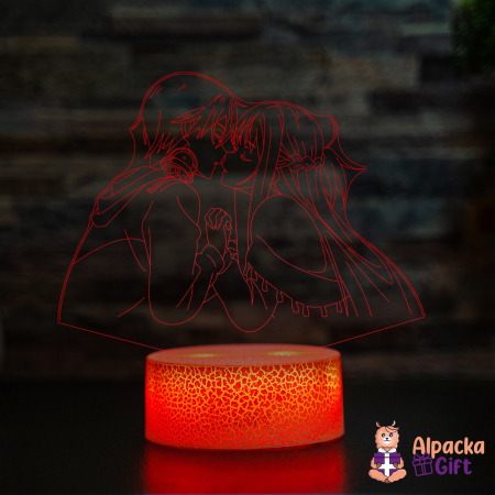 Lampa 3D Kirito Kiss Asuna [1]