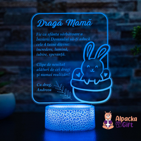 Lampă 3D - Iepuraș de Paște 1 [1]