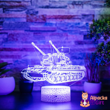 Lampă 3D Tanc 2 [1]