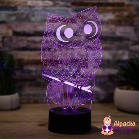 Lampi 3D Animale - Lampă 3D Bufnită