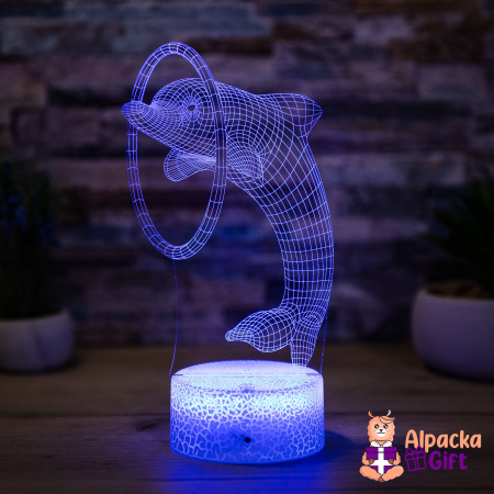 Lampi 3D Animale - Lampă 3D Delfin