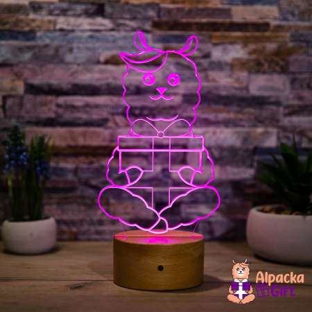 Lămpi 3D - Lampă 3D Alpacka Gift
