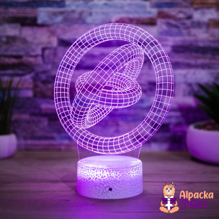 Lămpi 3D - Lampă 3D Cercuri