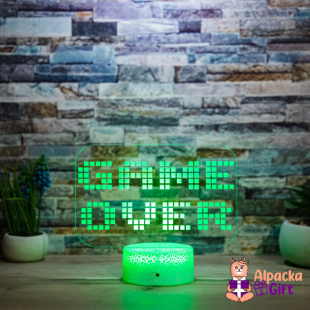 Lămpi 3D - Lampă 3D GAME OVER