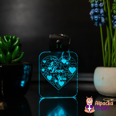 Brelocuri LED - Breloc LED I LOVE YOU