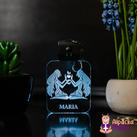 Brelocuri LED - Breloc LED Zodia Gemeni