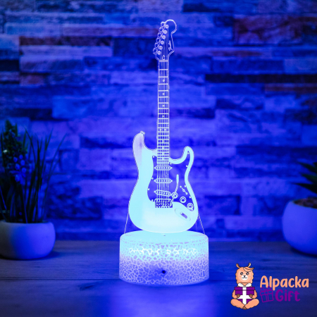 Pentru Meserii - Lampă 3D Chitară