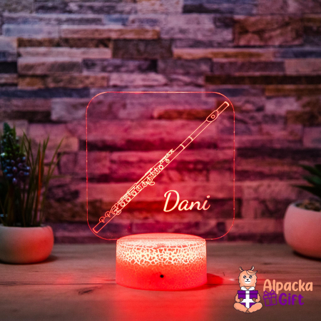 Muzicanti - Lampă 3D - Flaut