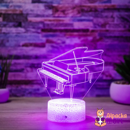 Pentru Meserii - Lampă 3D Pian