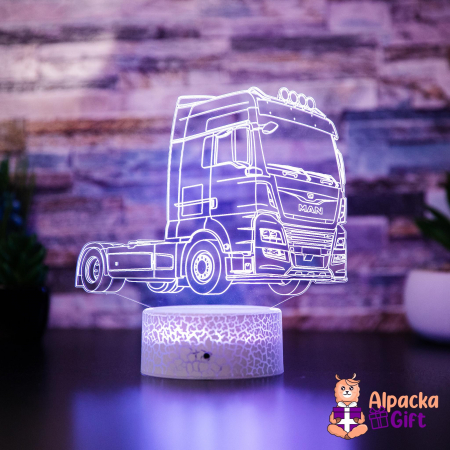 Camioane/Tiruri - Lampă 3D MAN - Cap Tractor