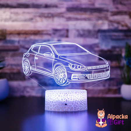 Mașini - Lampă 3D VW Scirocco