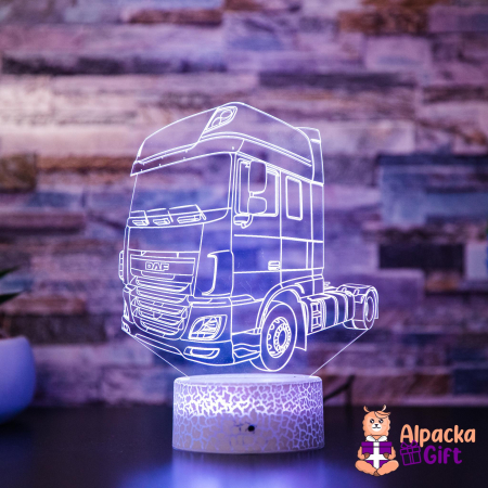 Camioane/Tiruri - Lampă 3D DAF - Cap Tractor