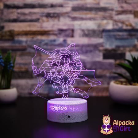 Personaje si Supereroi - Lampă 3D Țestoasele Ninja